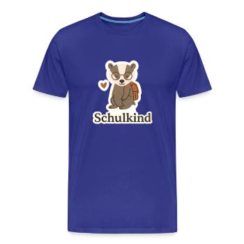 Schulkind - Männer Premium Bio T-Shirt - Königsblau - Vorne - Damien (186cm)