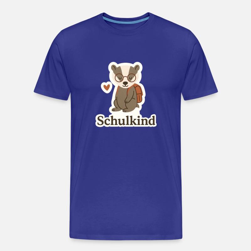 Schulkind - Männer Premium Bio T-Shirt - Königsblau