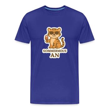 Ferien - Männer Premium Bio T-Shirt - Königsblau - Vorne - Damien (186cm)
