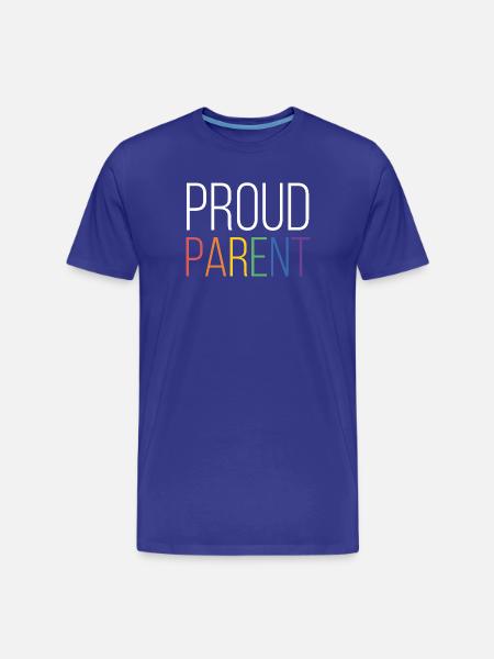 LGBTQ Pride Month - Proud Parent - Men's Premium Organic T-Shirt - royal blue