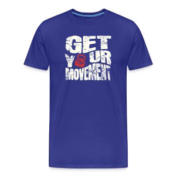 Get your movement - Männer Premium Bio T-Shirt - Königsblau - Vorne - Damien (186cm)