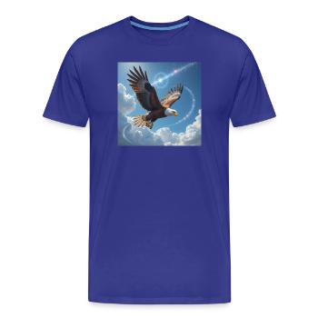 Power Animal Eagle Magestic - Men's Premium Organic T-Shirt - royal blue - Front - Damien (186cm)