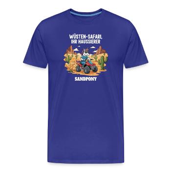 Desert Unicorn - Men's Premium Organic T-Shirt - royal blue - Front - Damien (186cm)