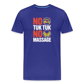 No Tuk Tuk No Massage Thailand Bali Backpacker - T-shirt bio Premium Homme - bleu roi - Devant - Damien (186cm)