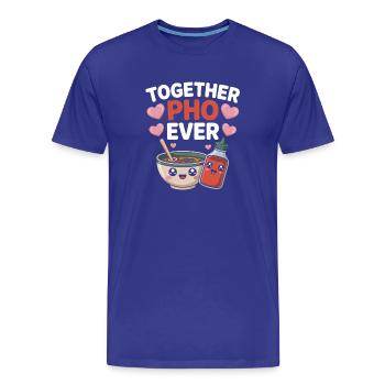Together Pho Ever Vietnam Voyage Nouilles Soup Pho - T-shirt bio Premium Homme - bleu roi - Devant - Damien (186cm)