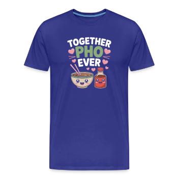 Together Pho Ever Vietnam Voyage Nouilles Soup Pho - T-shirt bio Premium Homme - bleu roi - Devant - Damien (186cm)