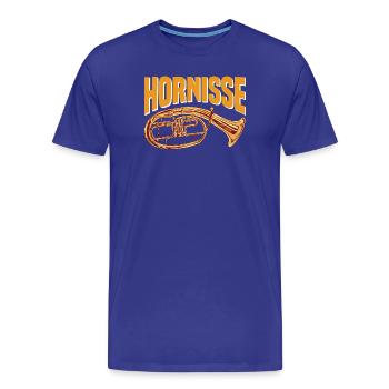 Hornisse - Tenorhorn Design für Orchester Musiker - Männer Premium Bio T-Shirt - Königsblau - Vorne - Damien (186cm)