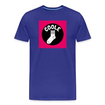 Chaussettes cool et dicton drôle - T-shirt bio Premium Homme - bleu roi - Devant - Damien (186cm)