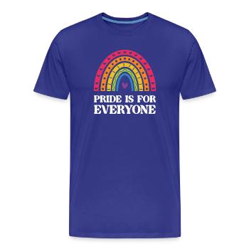 LGBT Pride Month - Pride is for Everyone - Men's Premium Organic T-Shirt - royal blue - Front - Damien (186cm)