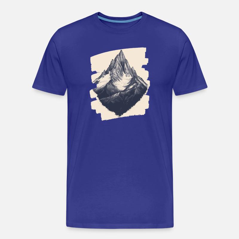 Berge Klettern Kletterer Wandern - Männer Premium Bio T-Shirt - Königsblau