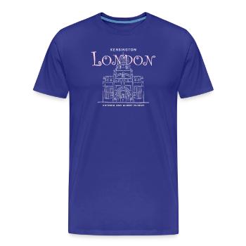 London, Kensington, Museum of Art, Hand Drawing - Men's Premium Organic T-Shirt - royal blue - Front - Damien (186cm)