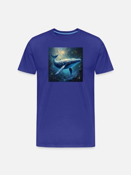Power Animal Galactic Whale - Men's Premium Organic T-Shirt - royal blue