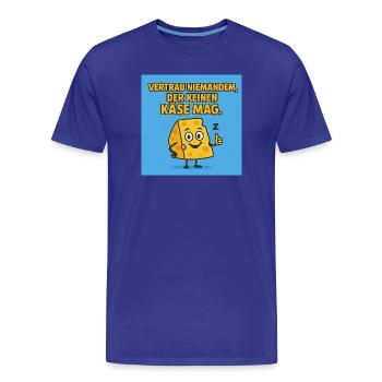 vertrau niemand - Männer Premium Bio T-Shirt - Königsblau - Vorne - Damien (186cm)