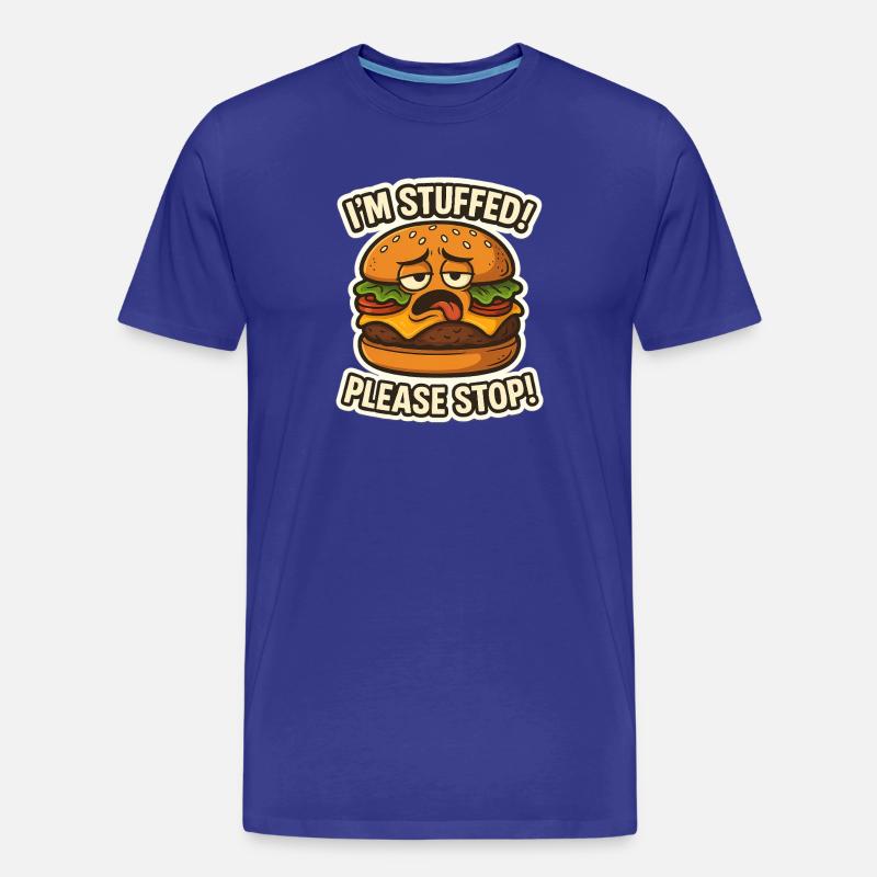 Ich bin gefüllter Hamburger - Männer Premium Bio T-Shirt - Königsblau