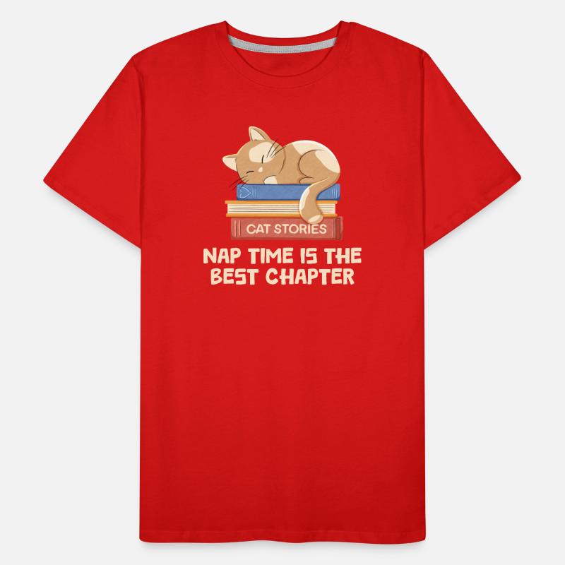 Chapter 1: Time to Sleep Cat Men's Premium Organic T-Shirt