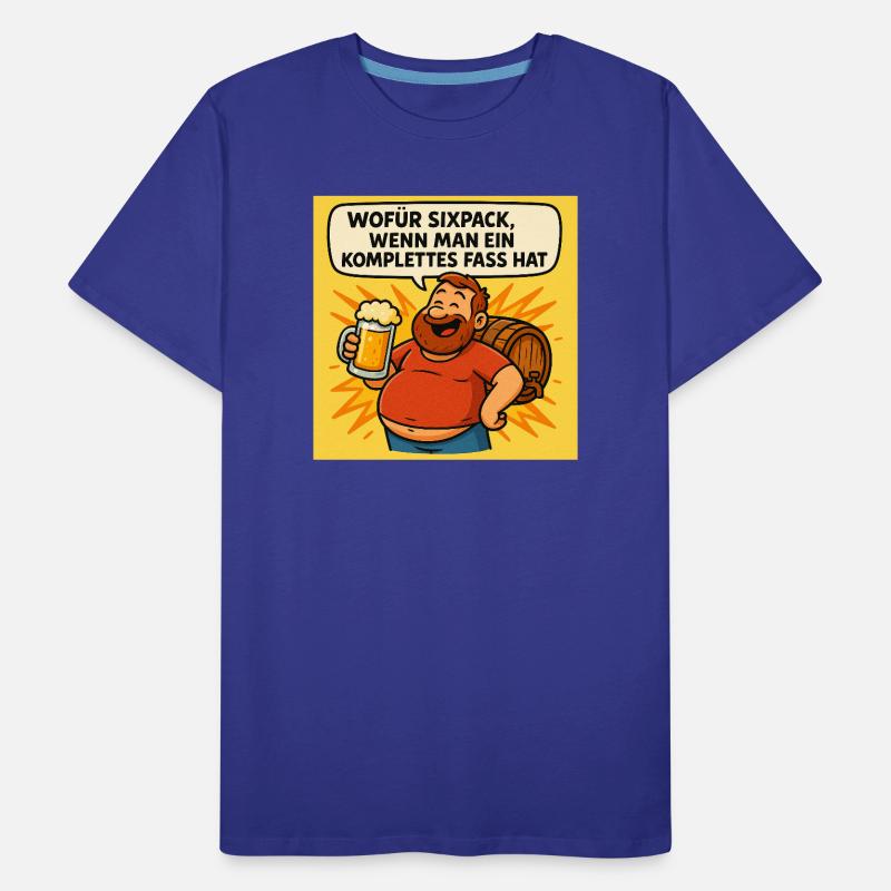 Six Pack oder Fass Männer Premium Bio T-Shirt