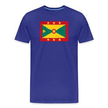 Flagge von Granada – Bunte Insel - Männer Premium Bio T-Shirt - Königsblau - Vorne - Damien (186cm)