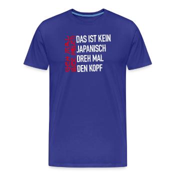 Pas de japonais - T-shirt bio Premium Homme - bleu roi - Devant - Damien (186cm)