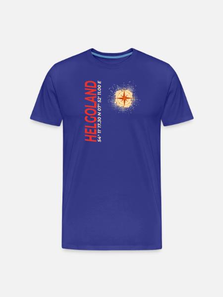 Helgoland - Männer Premium Bio T-Shirt - Königsblau