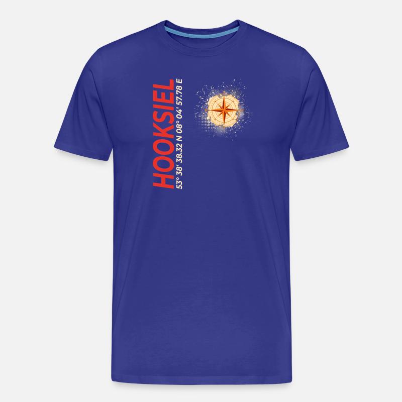 Hooksiel - Männer Premium Bio T-Shirt - Königsblau