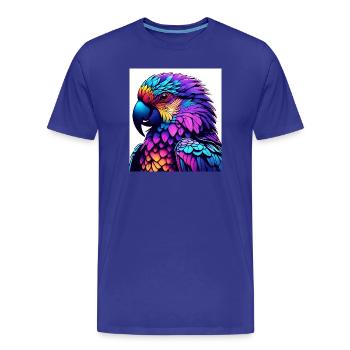 Époque colorée Art illuminé - T-shirt bio Premium Homme - bleu roi - Devant - Damien (186cm)