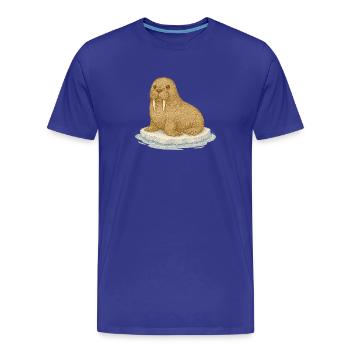 Arctique nordique - Morse - T-shirt bio Premium Homme - bleu roi - Devant - Damien (186cm)