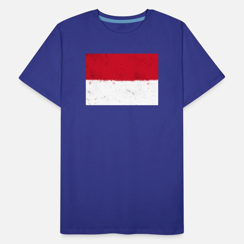 Drapeau de Monaco T-shirt bio Premium Homme