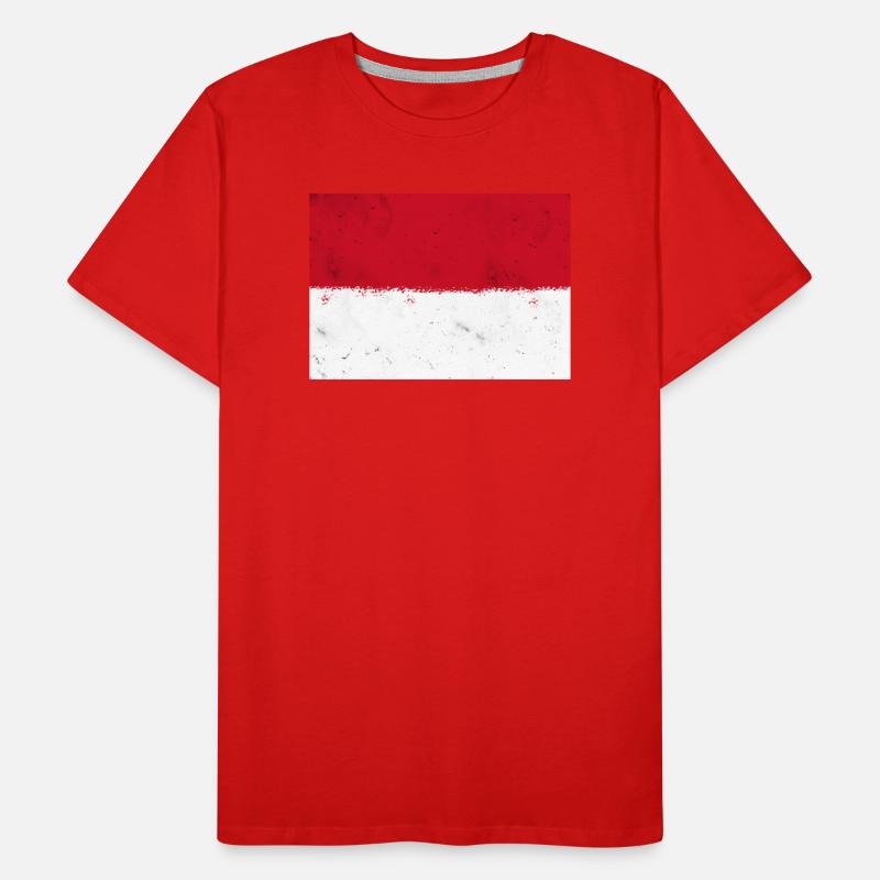Drapeau de Monaco T-shirt bio Premium Homme
