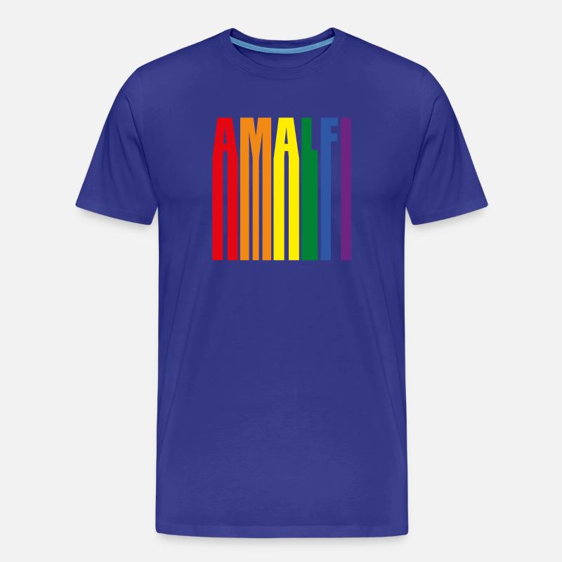 Amalfi Regenbogen Pride Geschenk - Männer Premium Bio T-Shirt - Königsblau