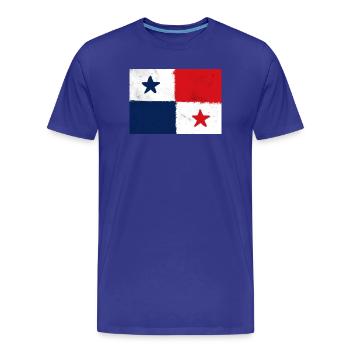 Flagge von Panama - Männer Premium Bio T-Shirt - Königsblau - Vorne - Damien (186cm)