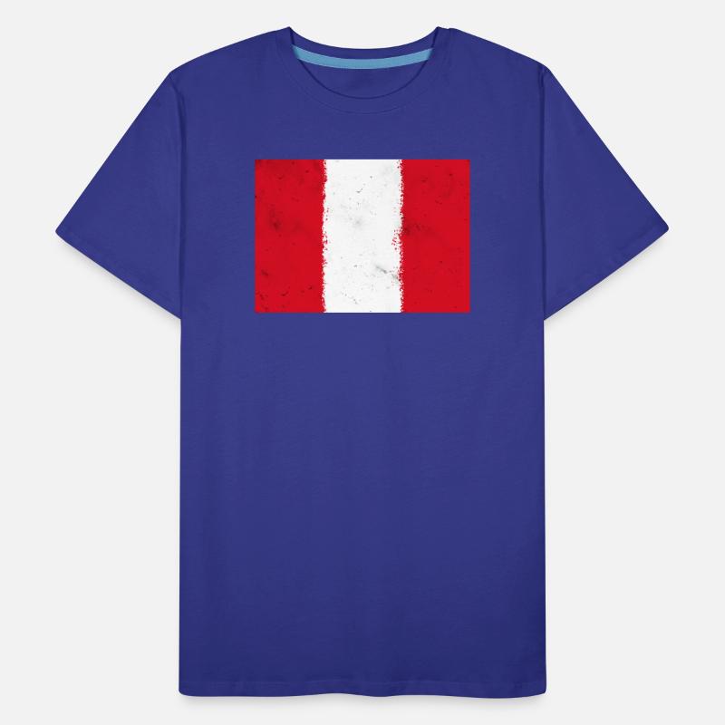 Drapeau du Pérou T-shirt bio Premium Homme