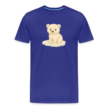 Nordische Arktis - Eisbär - Männer Premium Bio T-Shirt - Königsblau - Vorne - Damien (186cm)