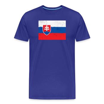 Flagge der Slowakei - Männer Premium Bio T-Shirt - Königsblau - Vorne - Damien (186cm)