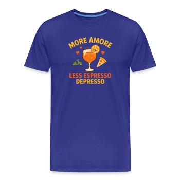 Joie de vivre in drinks design - Men's Premium Organic T-Shirt - royal blue - Front - Damien (186cm)