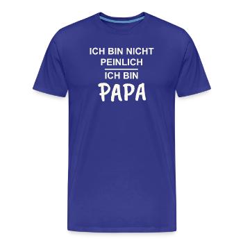 Papa Teenager ich bin nicht peinlich ich bin Papa - Männer Premium Bio T-Shirt - Königsblau - Vorne - Damien (186cm)