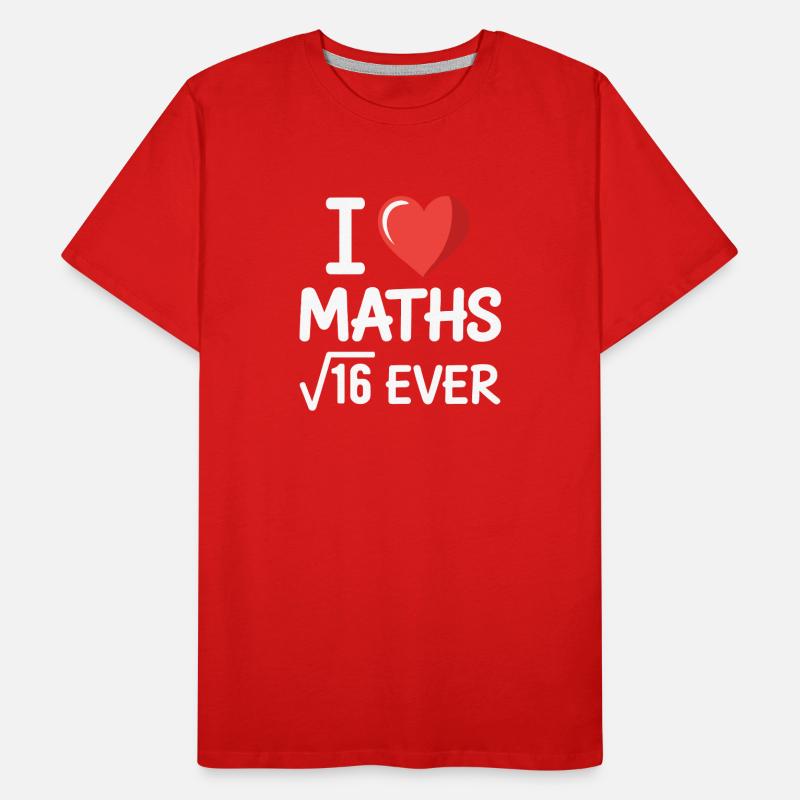 Math J’adore les maths Maths Nerd Professeur de mathématiques T-shirt bio Premium Homme