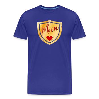 AUSZEICHNUNG HERZ MOIN - Männer Premium Bio T-Shirt - Königsblau - Vorne - Damien (186cm)