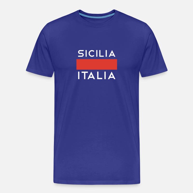 Sicily Pullover Sweat à capuche - T-shirt bio Premium Homme - bleu roi