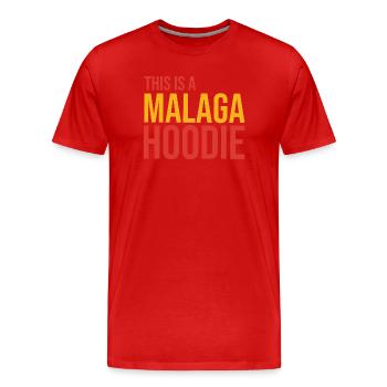 Malaga Hoodie - Männer Premium Bio T-Shirt - Rot - Vorne - Damien (186cm)