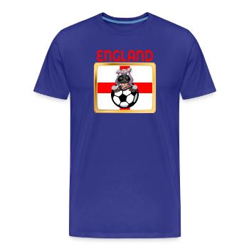 PFERD LIEBT FUSSBALL FUSSBALL - Männer Premium Bio T-Shirt - Königsblau - Vorne - Damien (186cm)