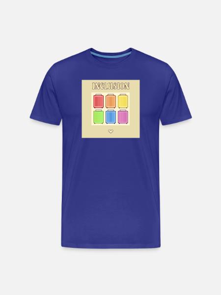 Inclusion Diversit Pride Fiert Suitcase - Men's Premium Organic T-Shirt - royal blue