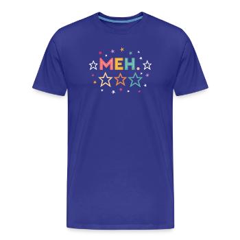 MEH Humor - Männer Premium Bio T-Shirt - Königsblau - Vorne - Damien (186cm)