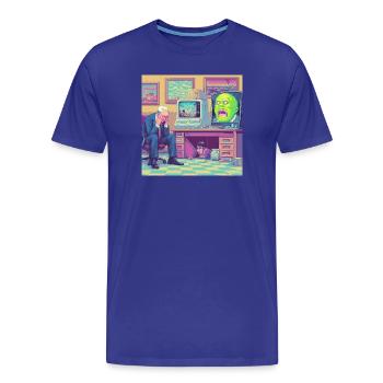 Level 99: Real Life ist mein Endgegner - Männer Premium Bio T-Shirt - Königsblau - Vorne - Damien (186cm)