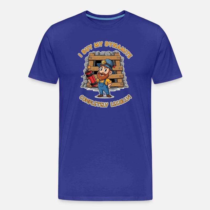 Dynamit-Miner ! - Männer Premium Bio T-Shirt - Königsblau