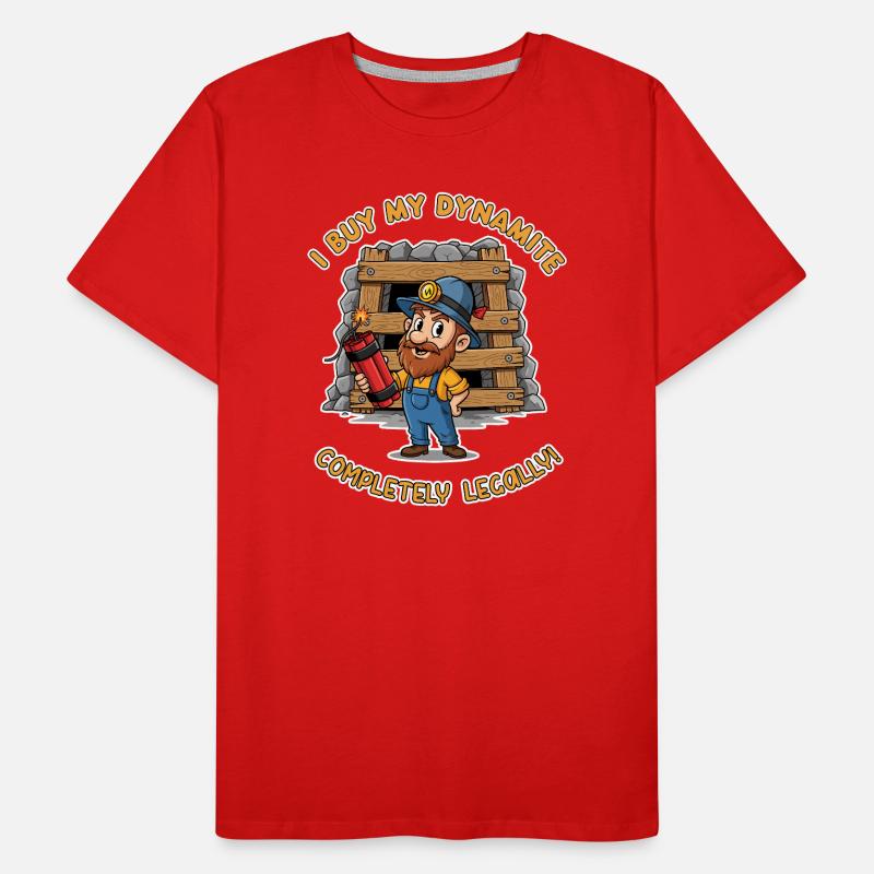 Dynamite Miner ! T-shirt bio Premium Homme