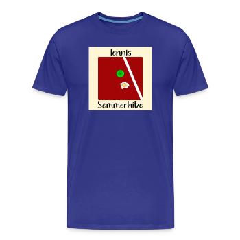 SOMMER TENNIS SPIEGELEIER - Männer Premium Bio T-Shirt - Königsblau - Vorne - Damien (186cm)