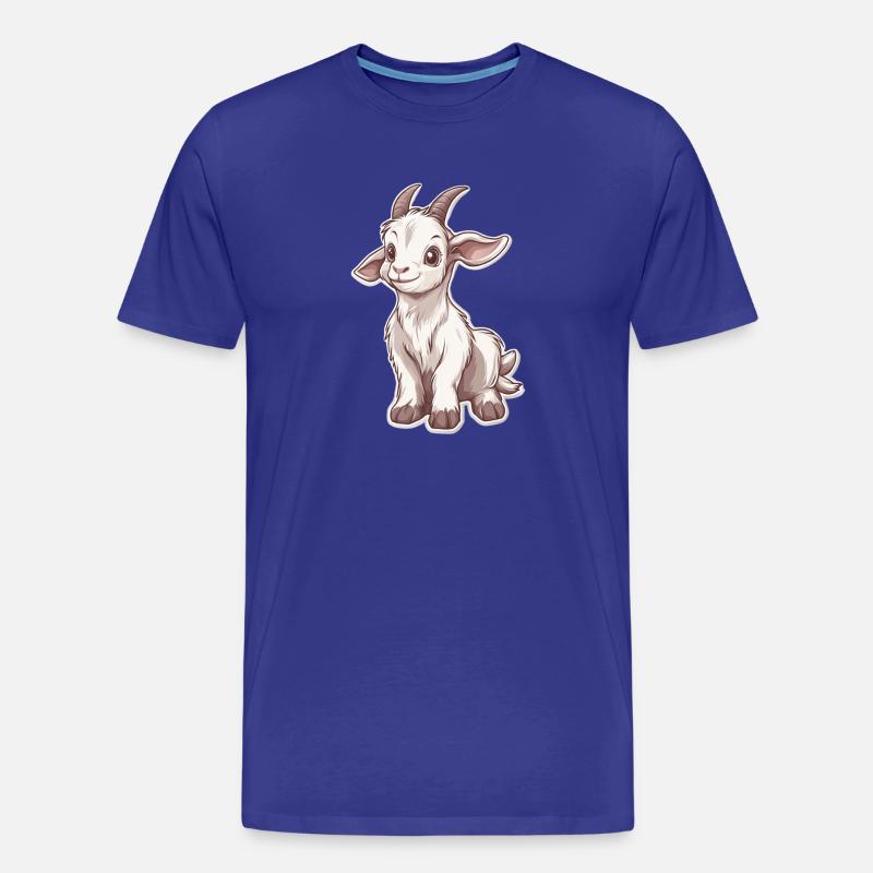 Ziege - Männer Premium Bio T-Shirt - Königsblau