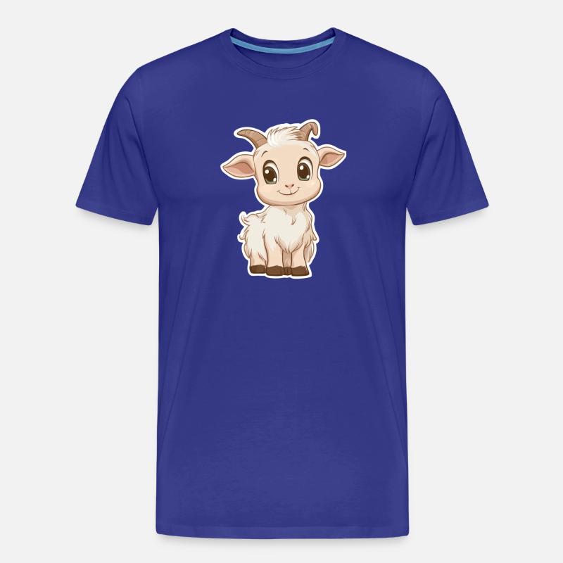 Ziege - Männer Premium Bio T-Shirt - Königsblau