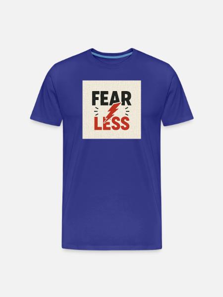 Motivational Power Shock Design - Men's Premium Organic T-Shirt - royal blue