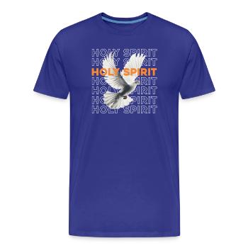 Taube des Heiligen Geistes - Männer Premium Bio T-Shirt - Königsblau - Vorne - Damien (186cm)